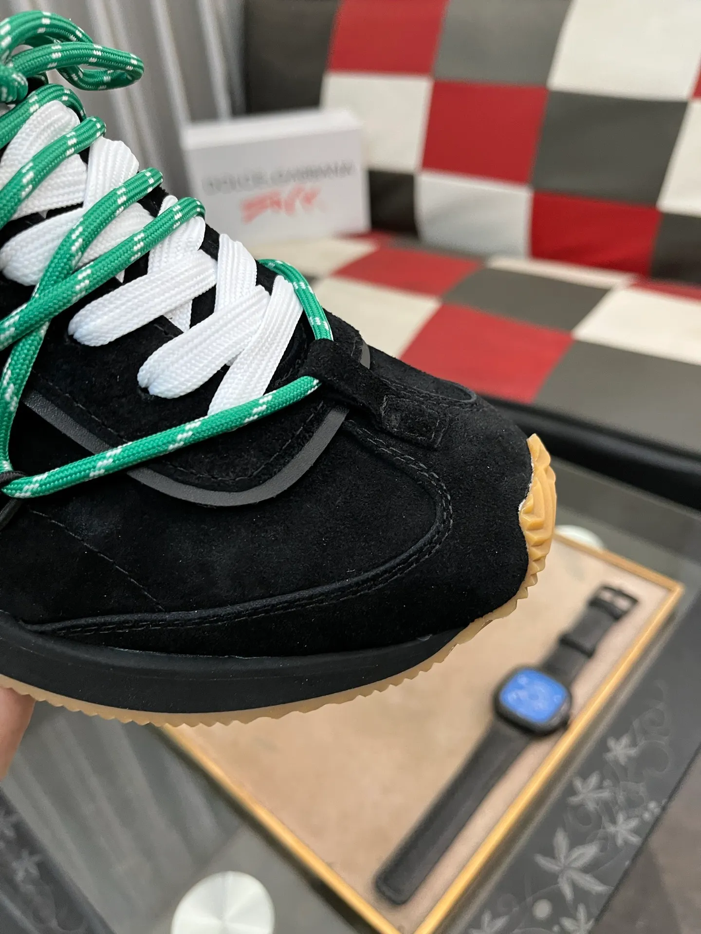 Men's Men's Shoes💰480⌚️⌚️Dolce&Gabbana••DG✔️High-end men's sports•casual shoes. Original goods from top counters. Original imported cowhide, multi-material splicing design ➕Imported cowhide lining, cowhide feet ➕Original TPR elastic outsole.  Size: 38-46